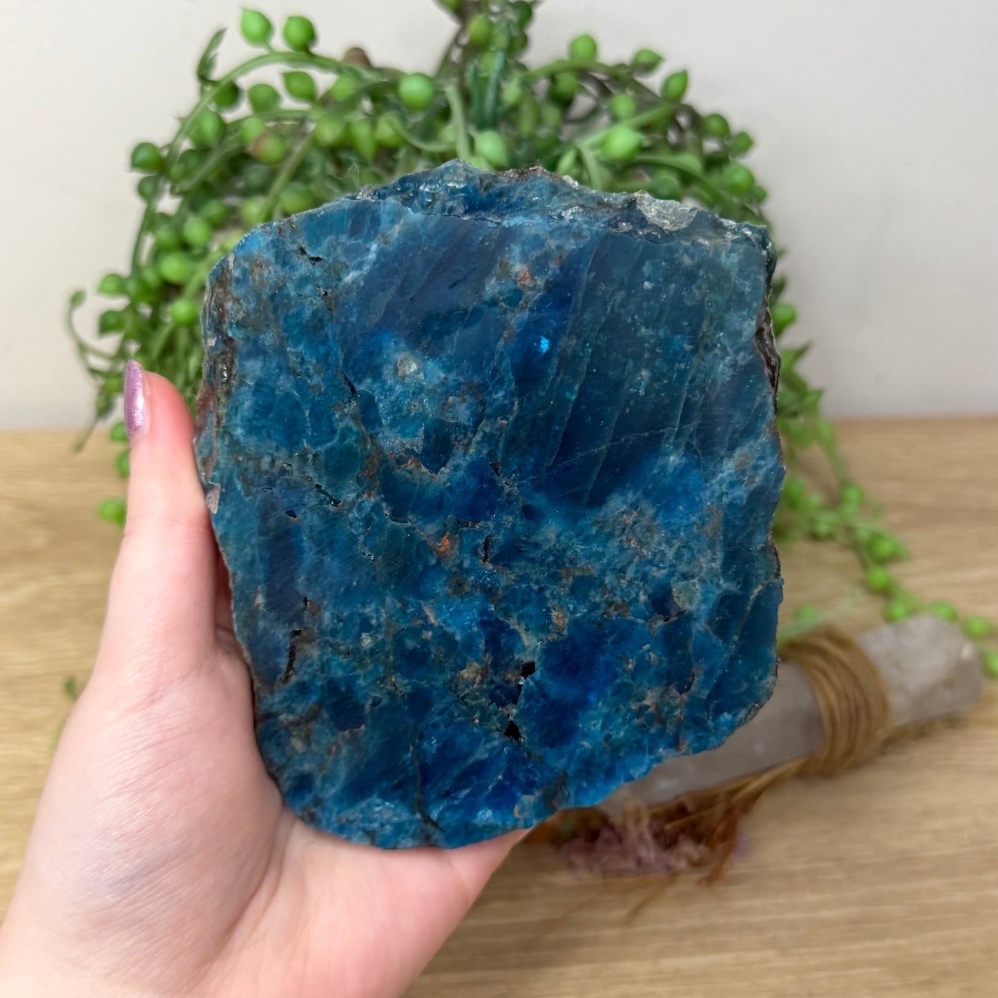 Blue Apatite Slab (Z927)