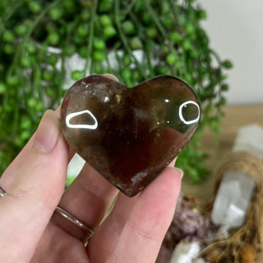 Smokey Quartz Heart (P377)