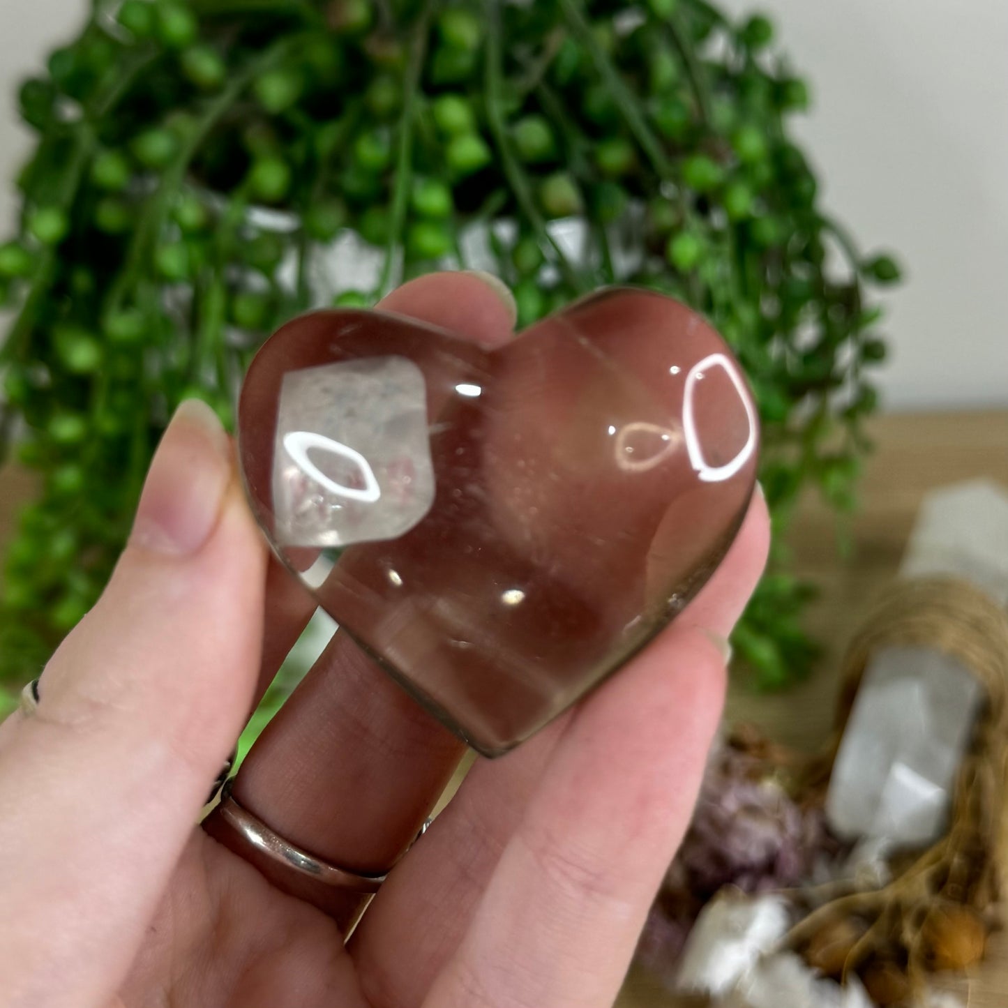 Smokey Quartz Heart (P375)