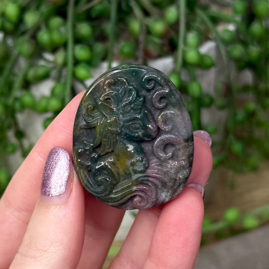 Ocean Jasper Unicorn Disc (Z896)