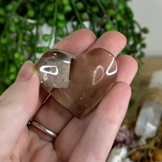 Smokey Quartz Heart (P374)