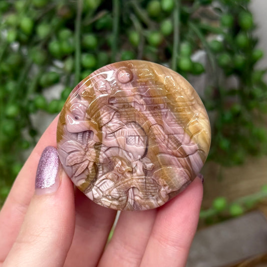 Alashan Carved Disc (Z912)