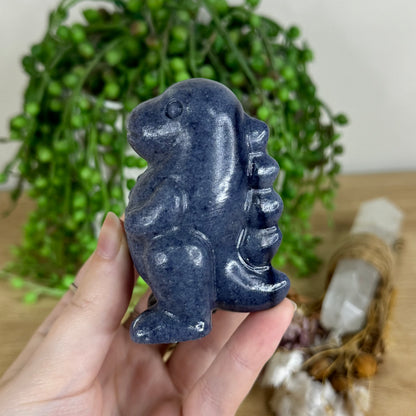 Blue Aventurine Chubby Dinosaur (P295)
