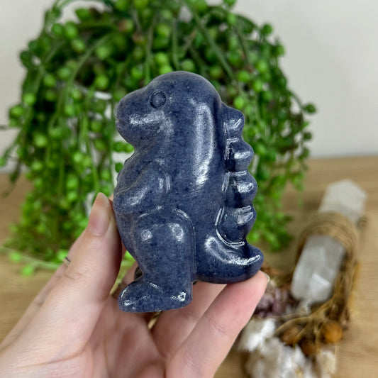 Blue Aventurine Chubby Dinosaur (P295)