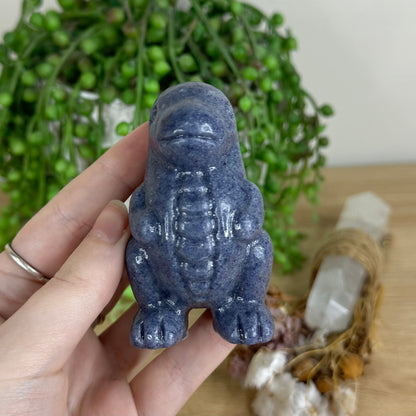 Blue Aventurine Chubby Dinosaur (P295)