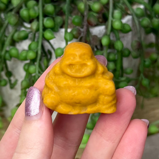 Yellow Mudstone Buddha (Z708)