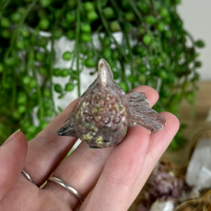 Plum Blossom Jasper Fish (P281)