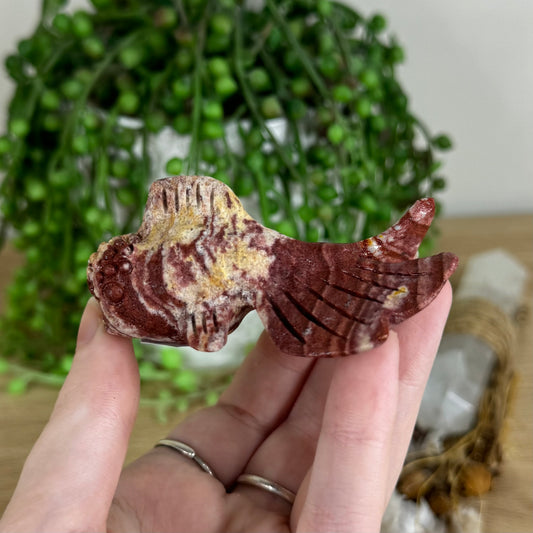 Red Banded Calcite Fish (P282)