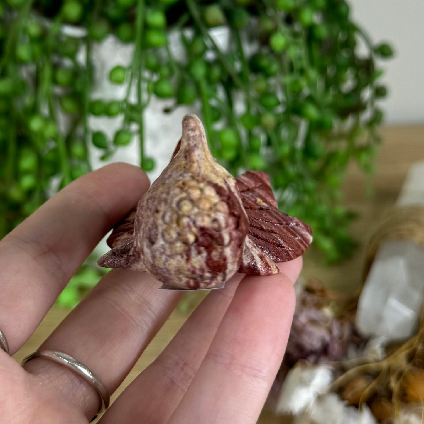 Red Banded Calcite Fish (P282)