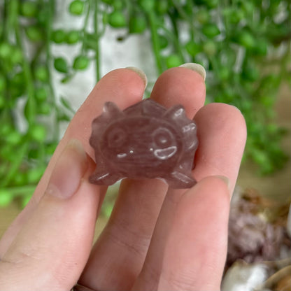 Strawberry Quartz Axolotl (P285)