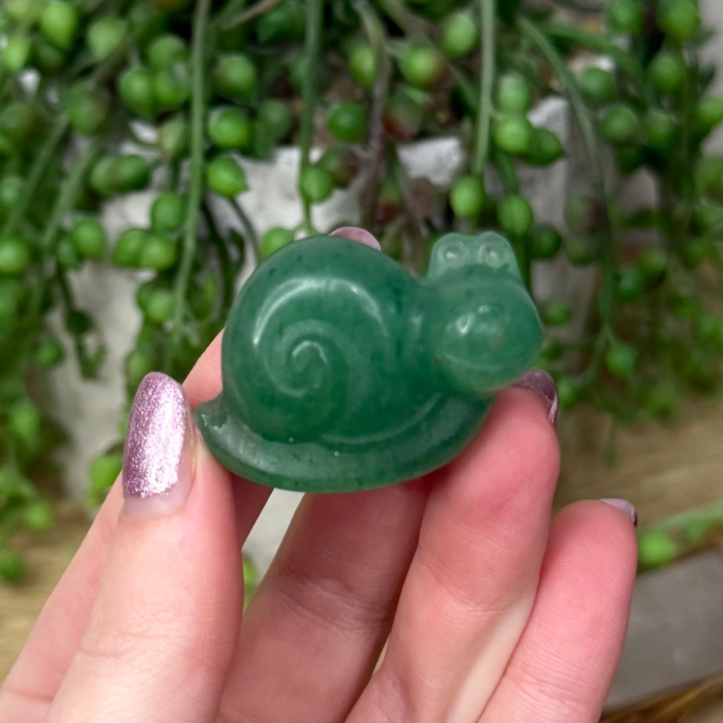 Green Aventurine Snail (122A)