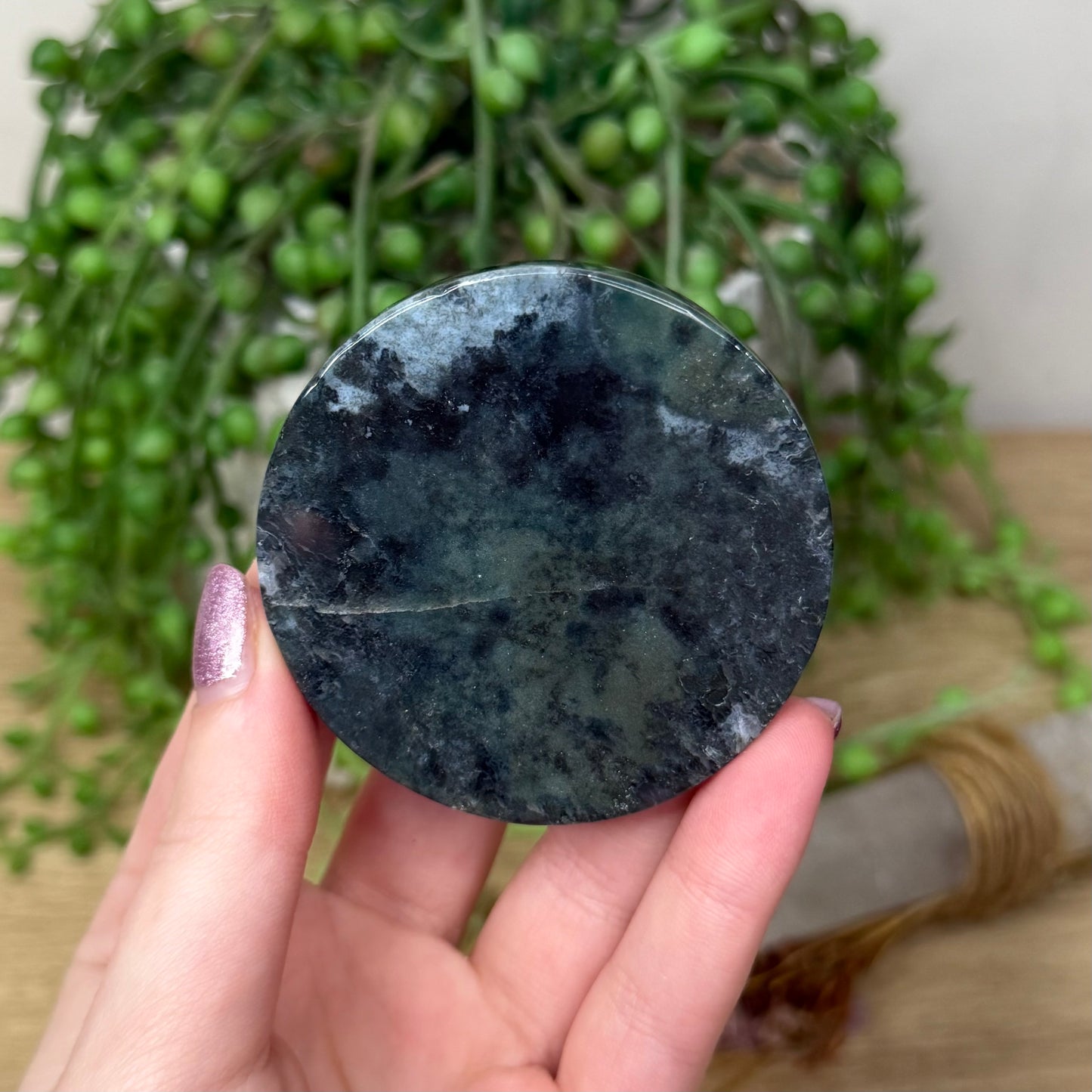 Moss Agate Disc (Z992)