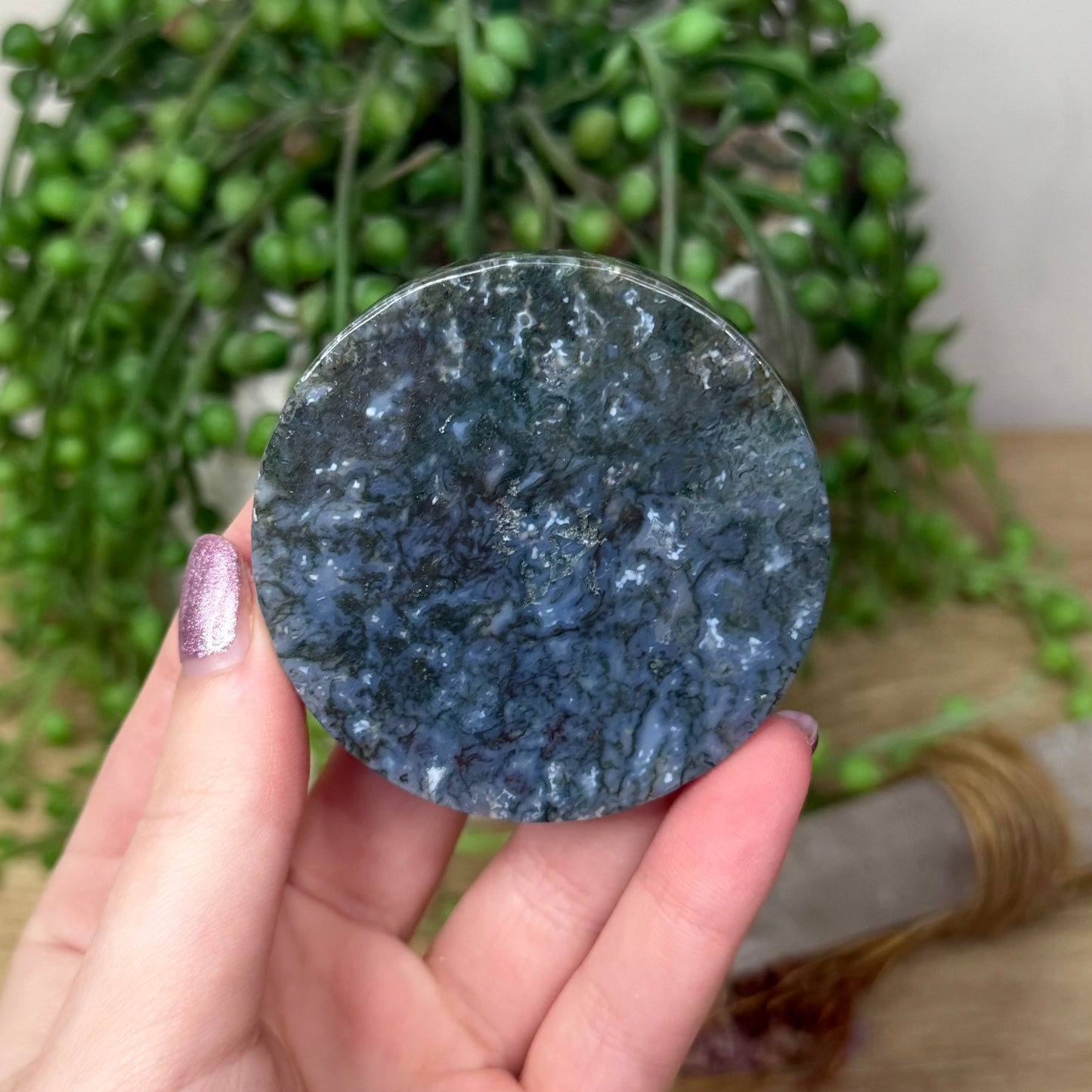 Moss Agate Disc (Z998)