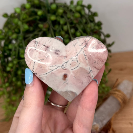 Picture Stone Jasper Heart (U615)