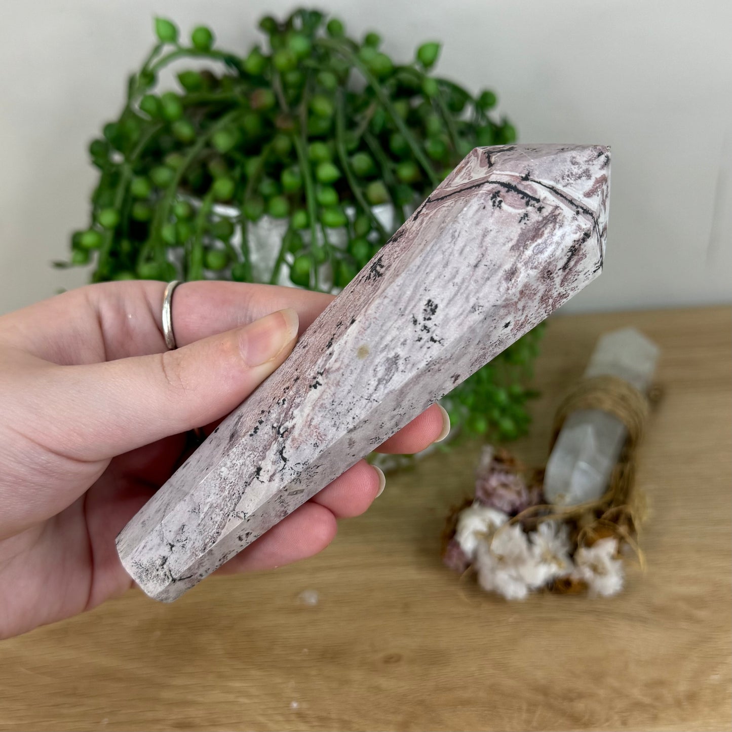 Picture Stone Jasper Wand (P730)