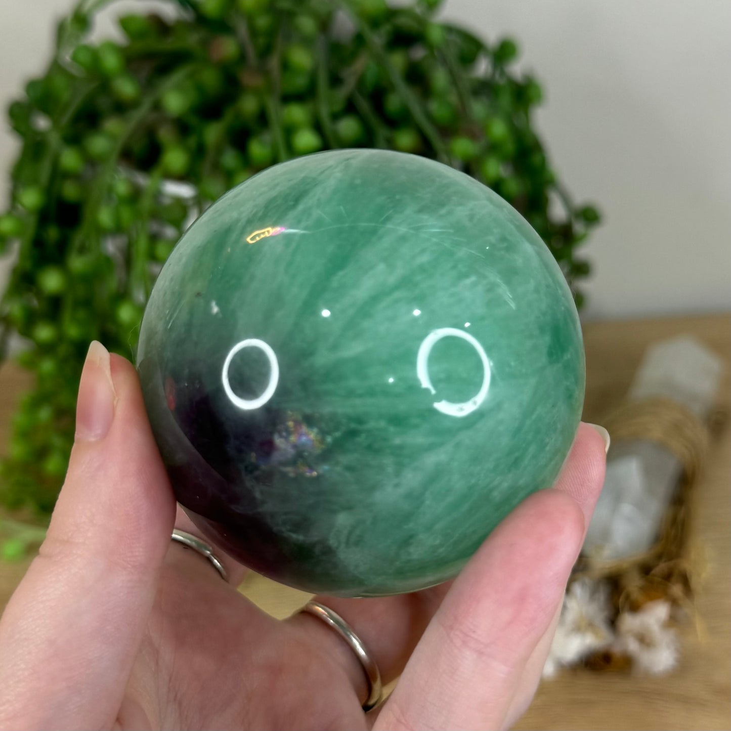 Green Fluorite Sphere (P785)