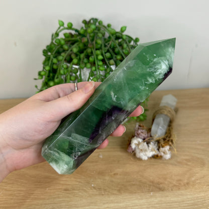 Rainbow Feather Fluorite Tower (P757)