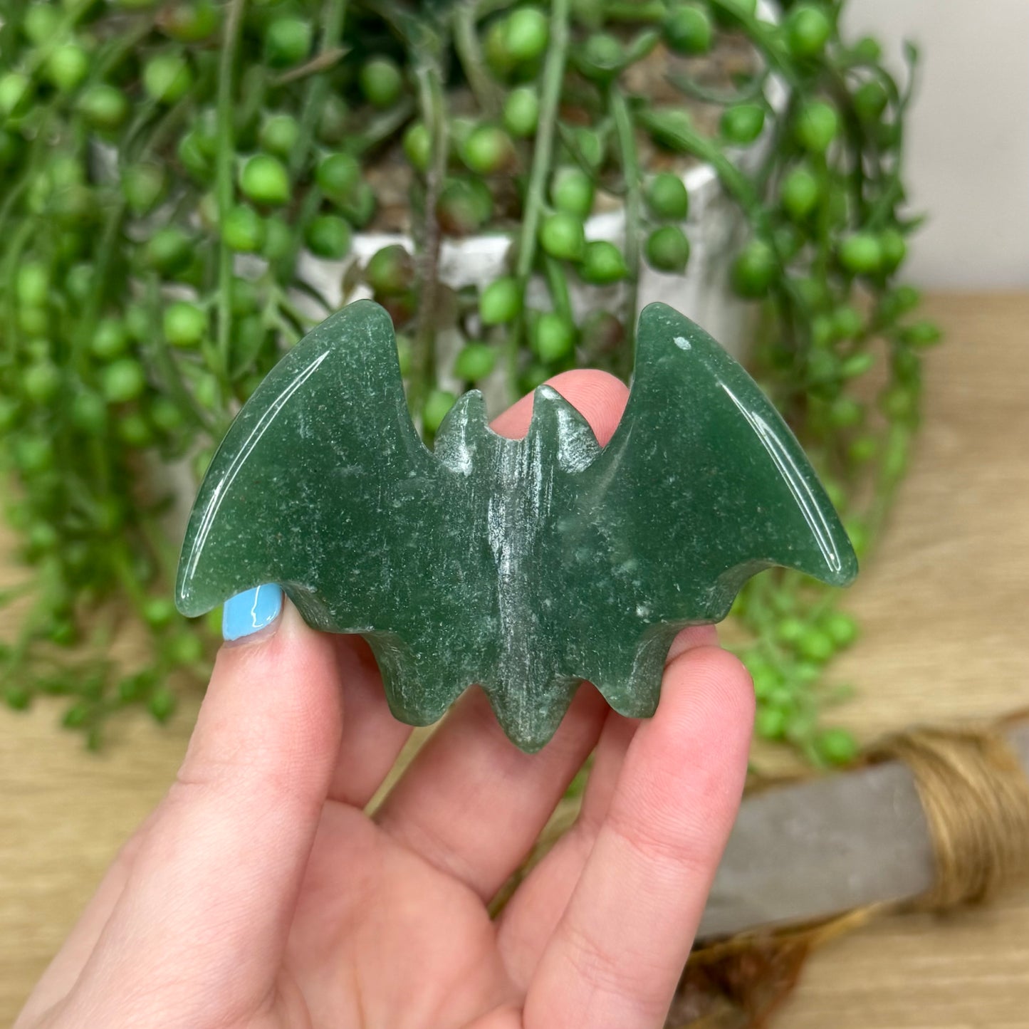 Green Aventurine Bat (302A)