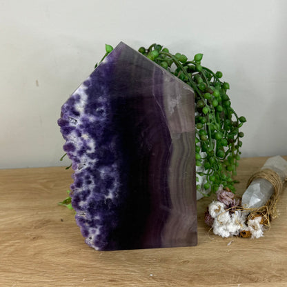 Purple Sugar Fluorite Tower (P799)