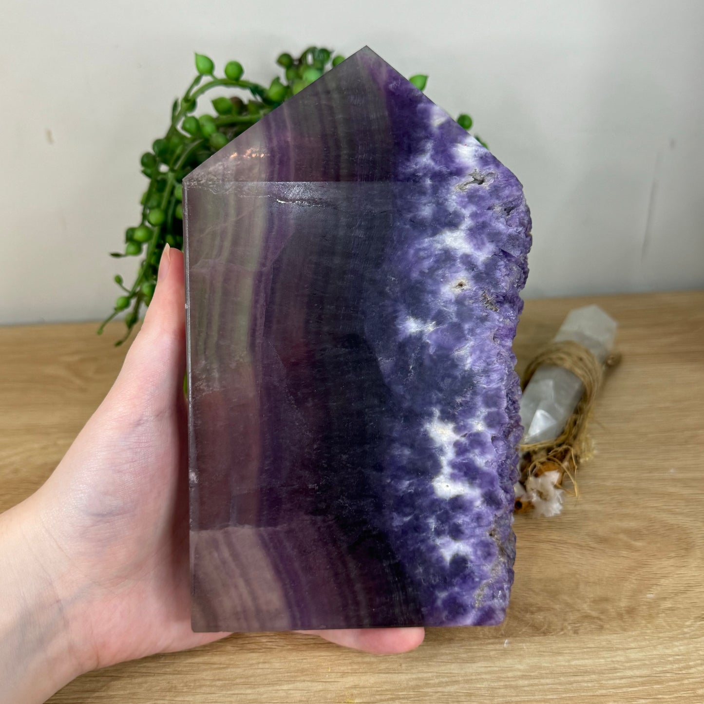 Purple Sugar Fluorite Tower (P799)
