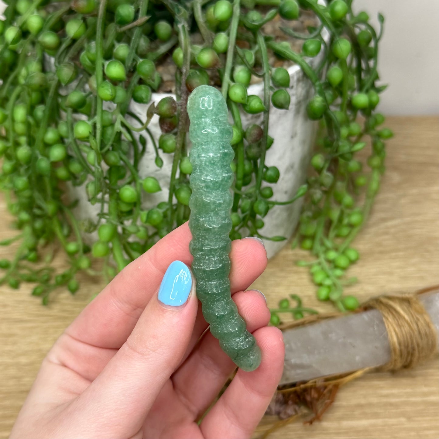 Green Aventurine Worm (311A)