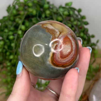 Polychrome Jasper Sphere (U454)
