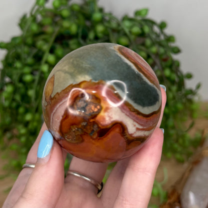 Polychrome Jasper Sphere (U454)