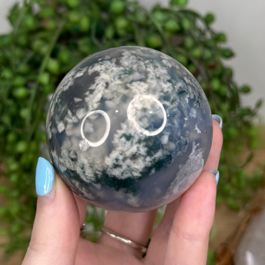 Uv Moss Agate Sphere (U455)