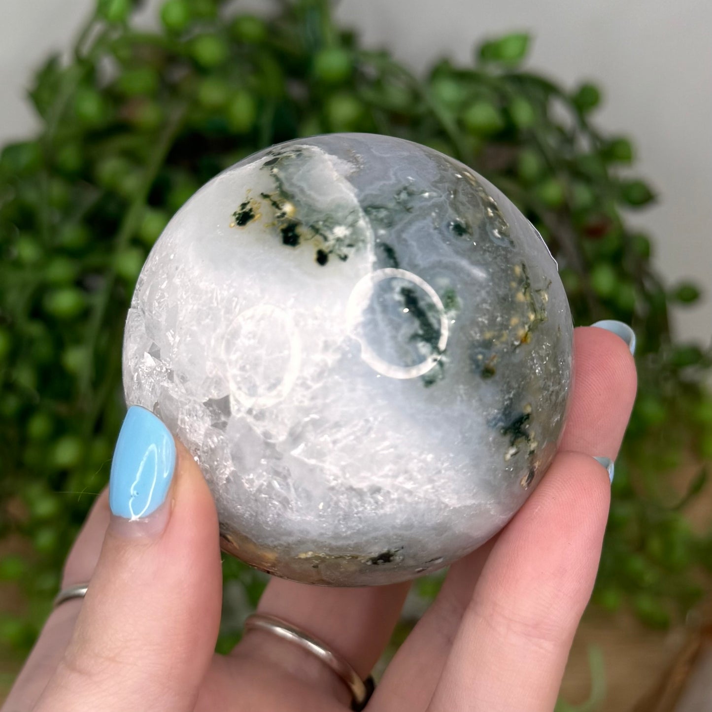 Moss Agate Sphere (U456)