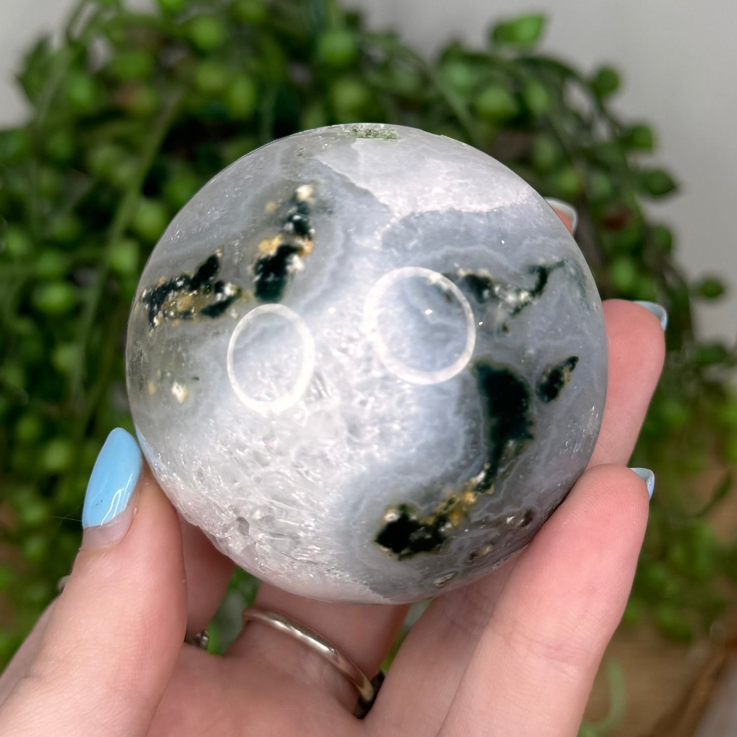 Moss Agate Sphere (U456)