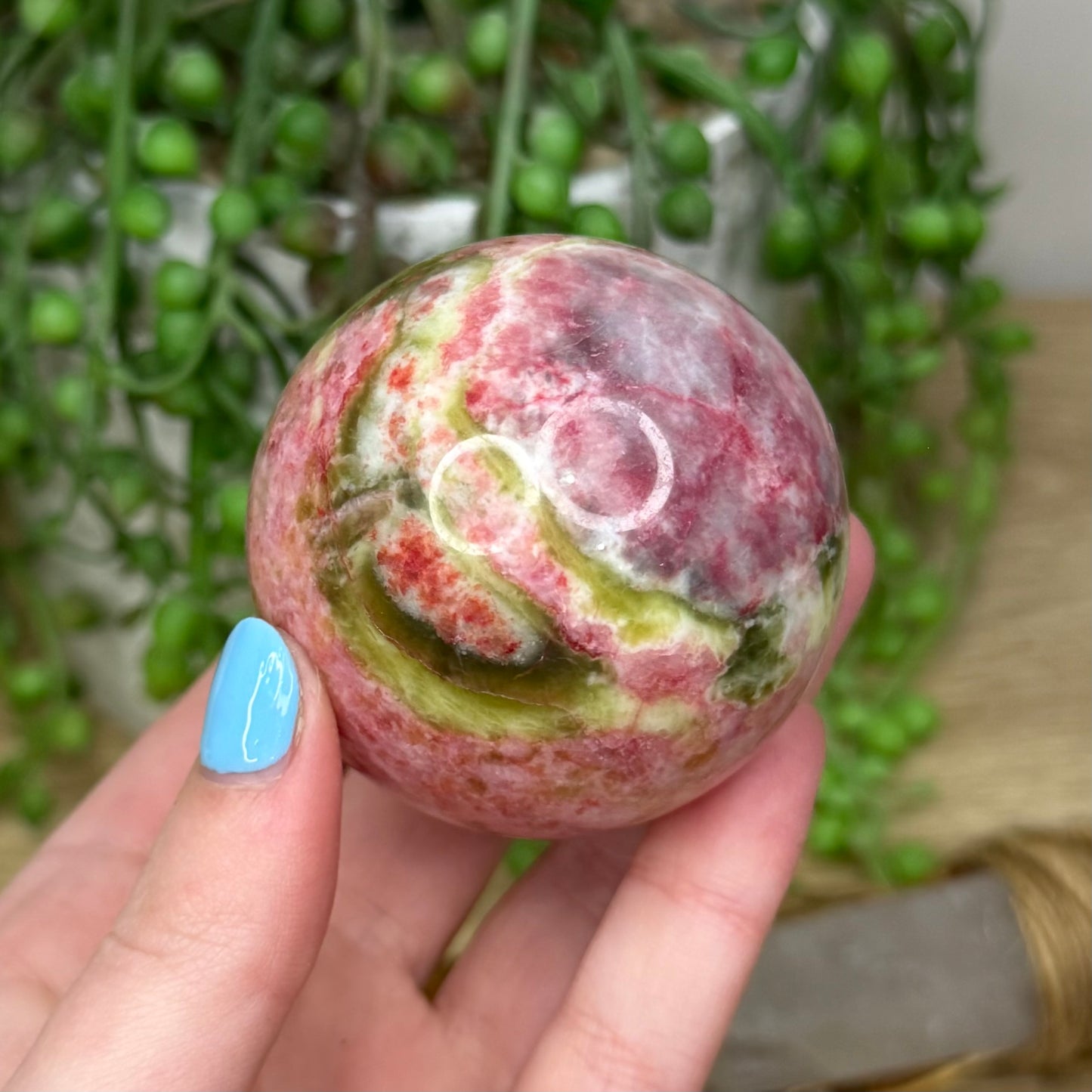 Thulite / Epidote Sphere (223A)