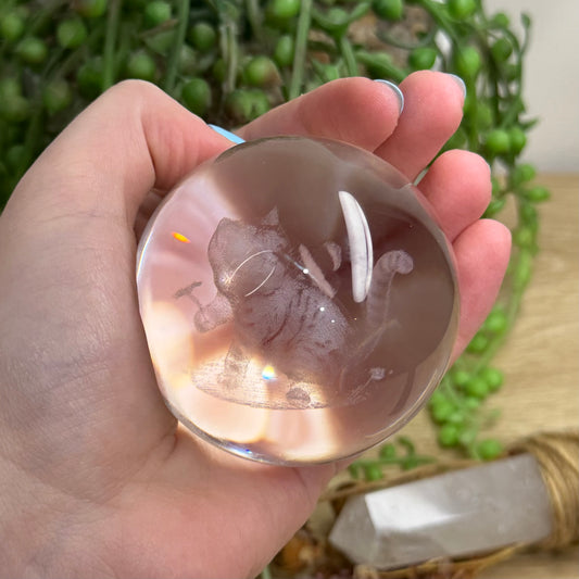 Cat Glass Sphere (150A)