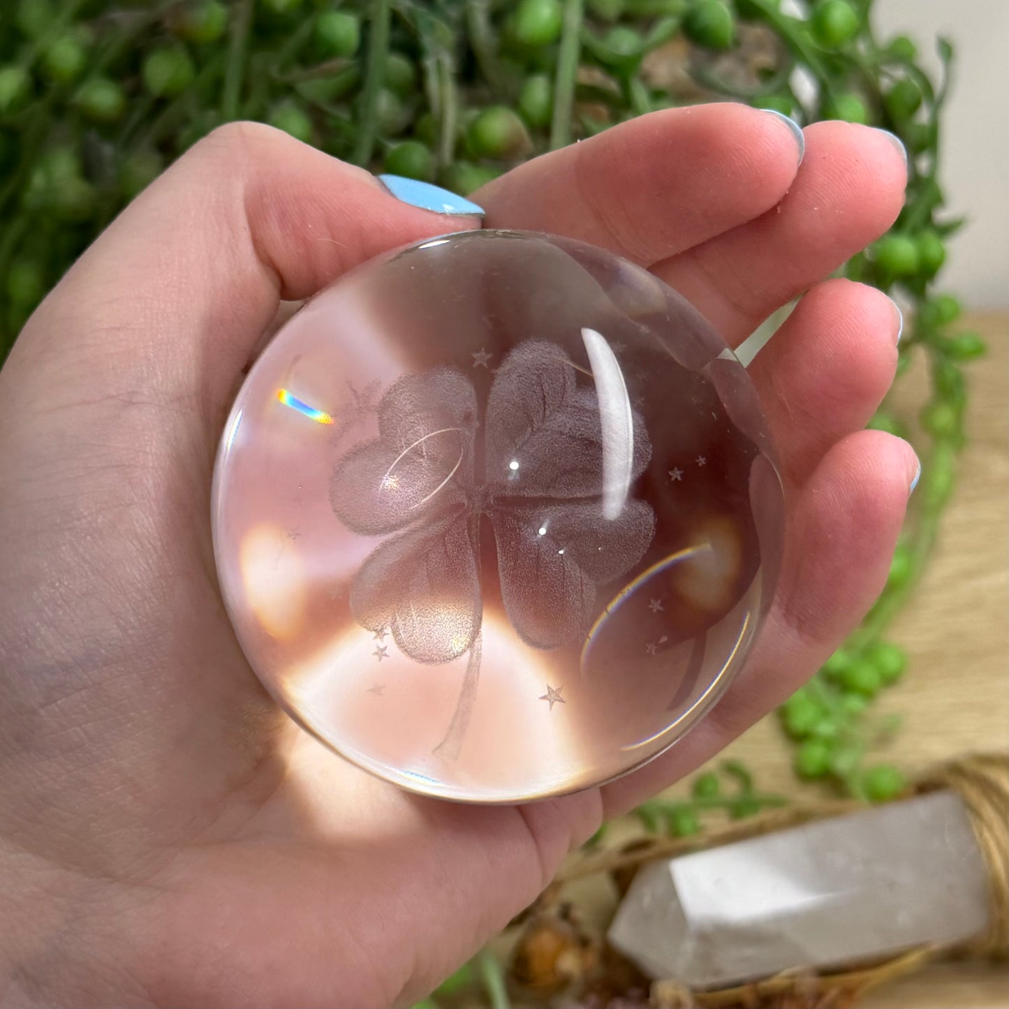 Clover Glass Sphere