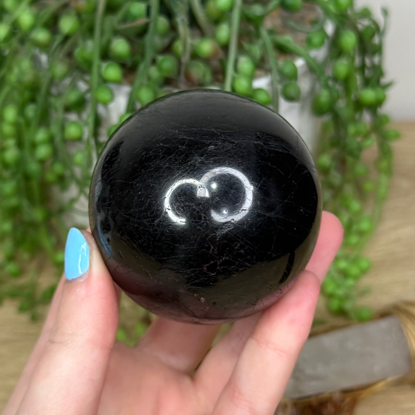 Black Tourmaline Sphere (73A)