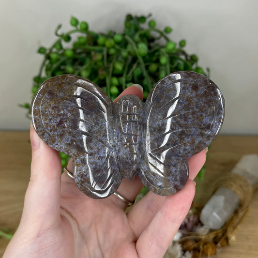 Moss Agate / Ocean Jasper Butterfly (P837)