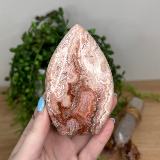 Pink Crazy Lace Agate Arch Free Form (U306)
