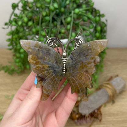 Moss Agate Butterfly (278A)