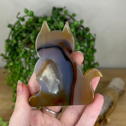 Druzy Agatę Cat (P969)