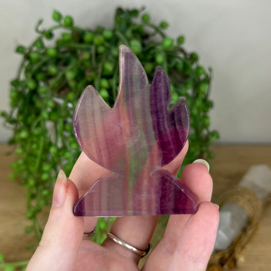 Purple Fluorite Flame (Q135)