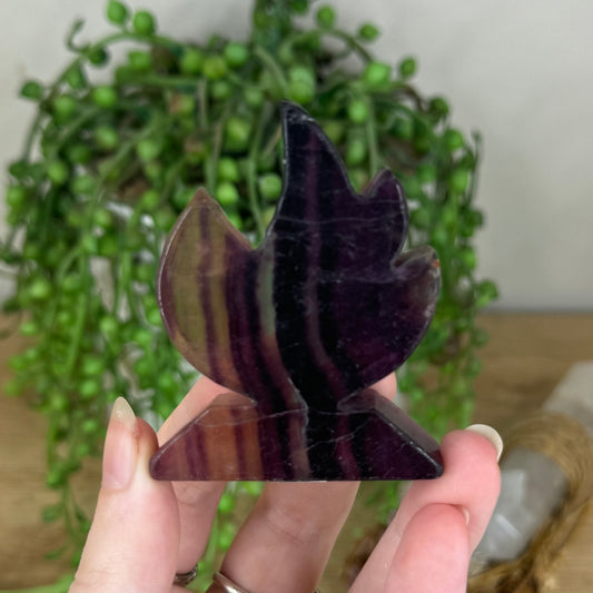 Purple Fluorite Flame (Q136)