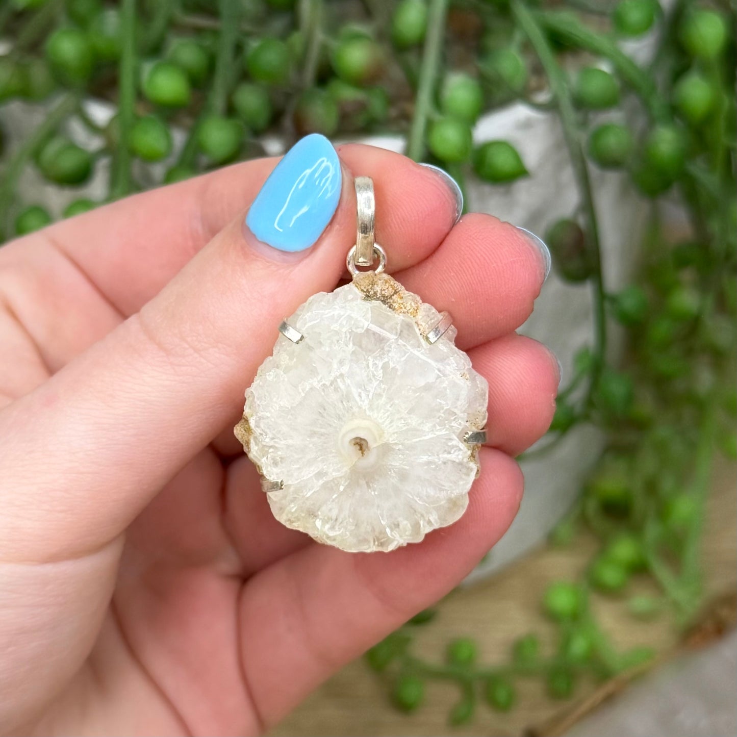 Chrysanthemum Quartz Pendant