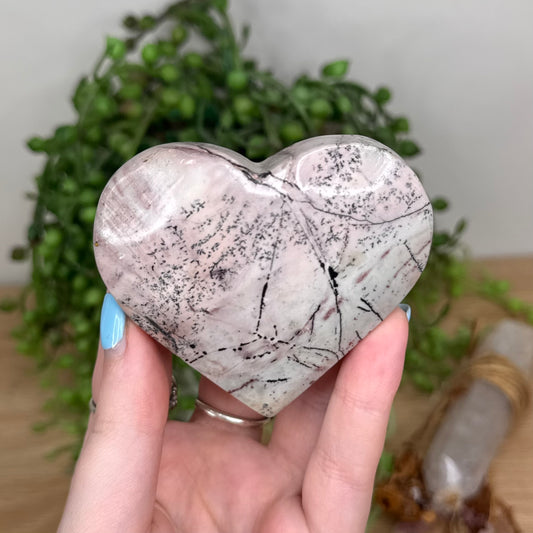 Picture Stone Jasper Heart (U614)