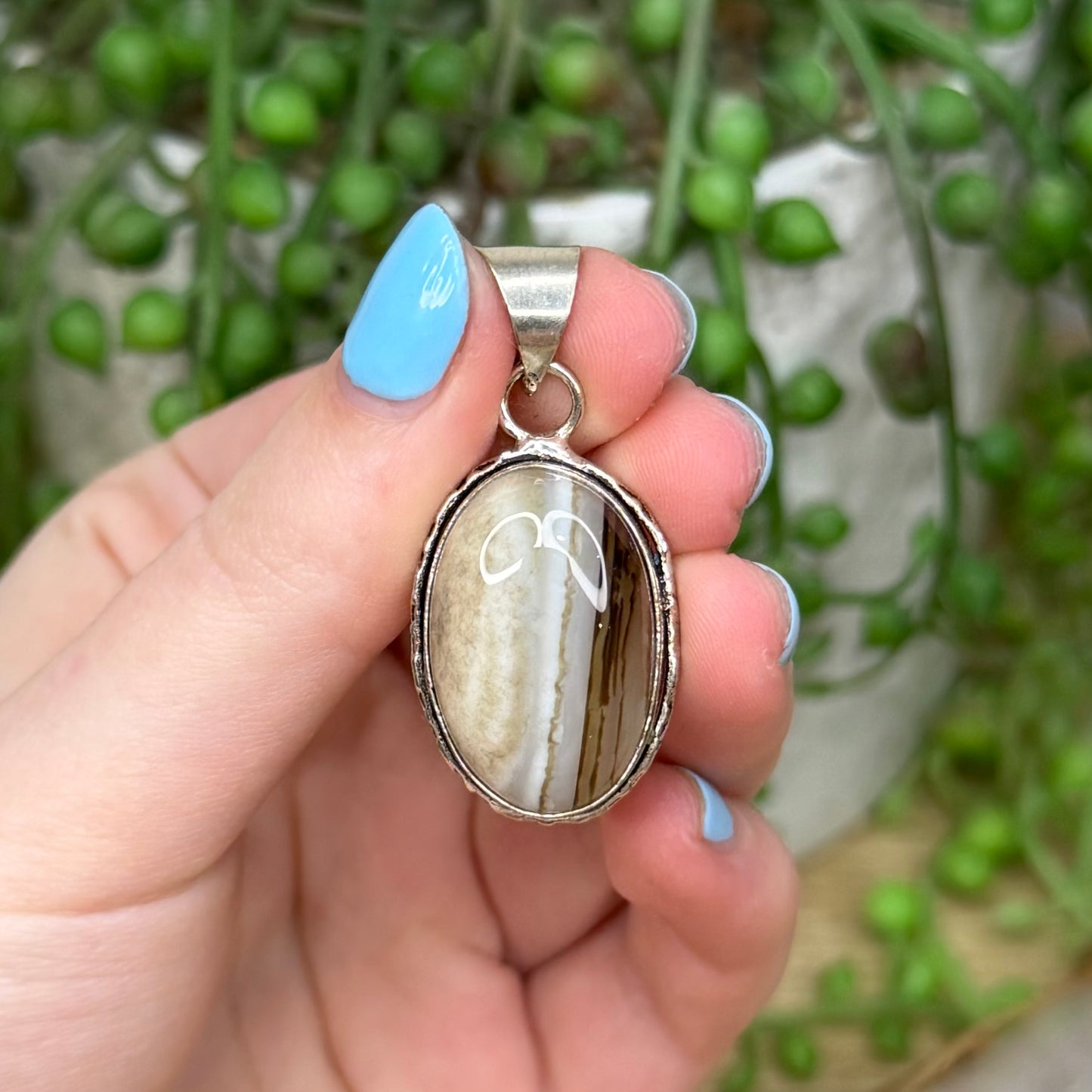 Black Agate Pendant 3
