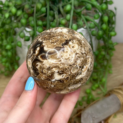 Chocolate Calcite Sphere (67A)
