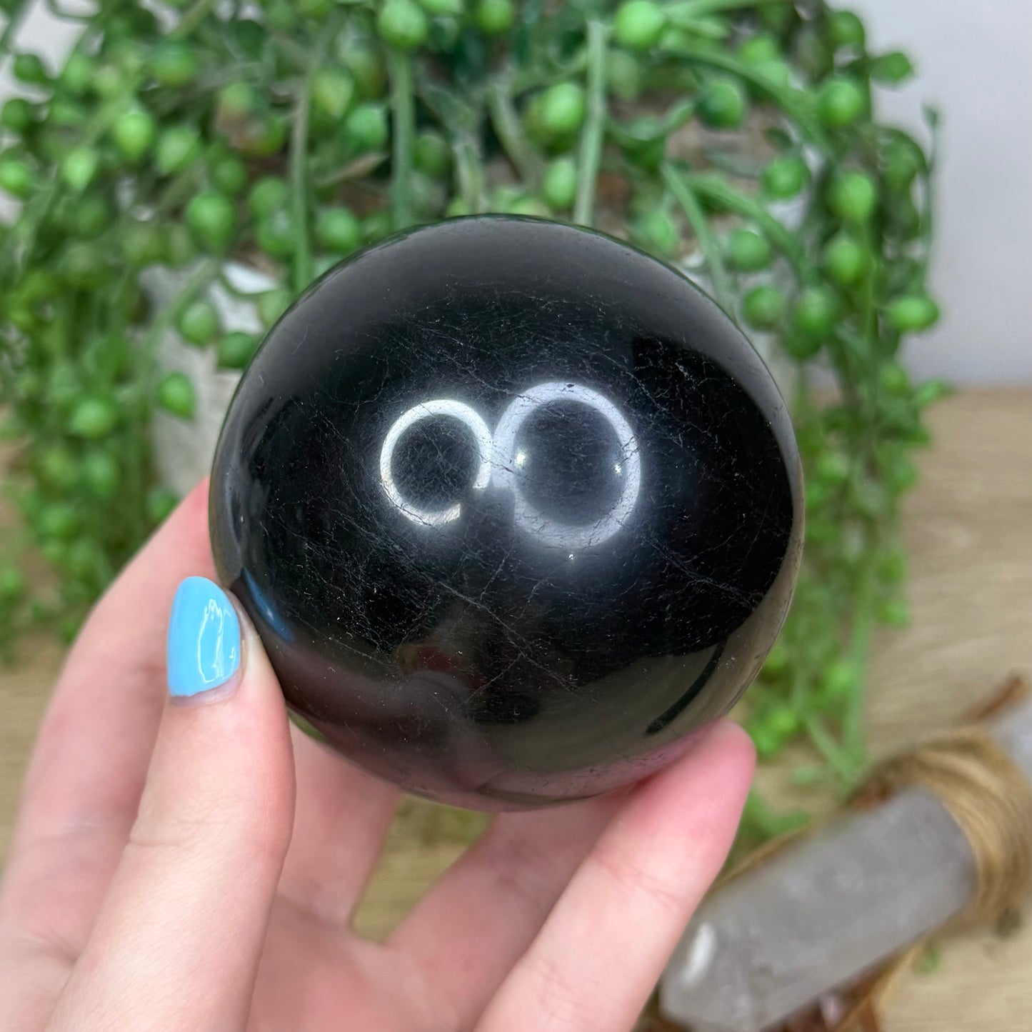 Black Tourmaline Sphere (74A)