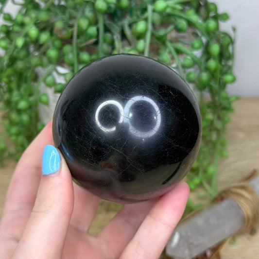 Black Tourmaline Sphere (74A)