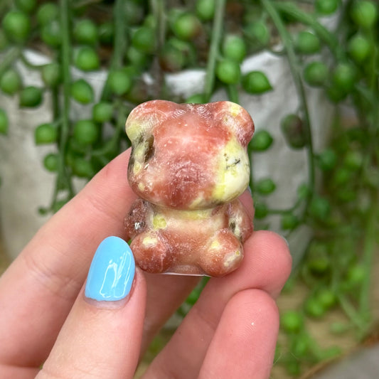 Plum Blossom Jasper Bear (Z772)