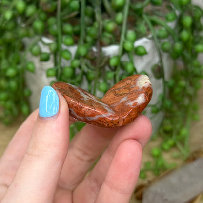 Red Jasper 3D Heart (241A)