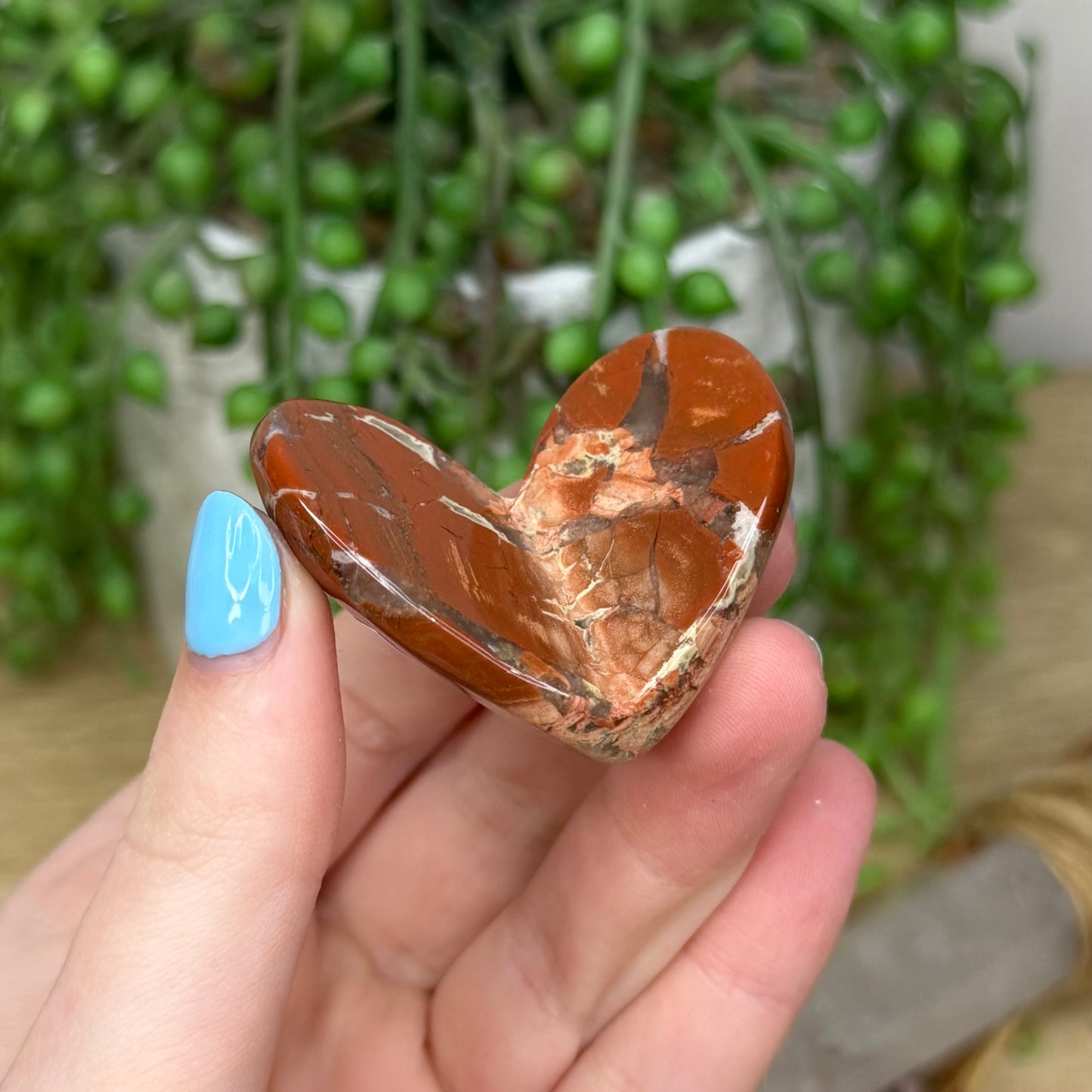 Red Jasper 3D Heart (240A)