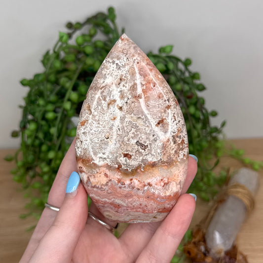 Pink Crazy Lace Agate Arch Free Form (U304)